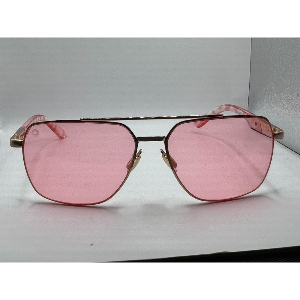 Rainbow OPTX Leo Rose Women's Pink Tint Lenses Aviator Sunglasses Frame Only